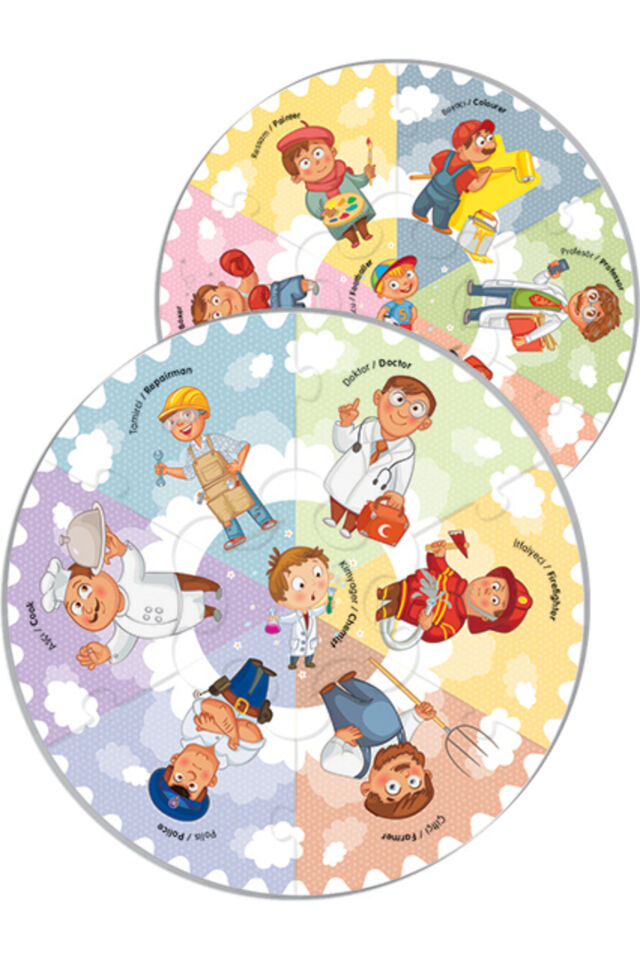 Baby Round Puzzle - Meslekler
