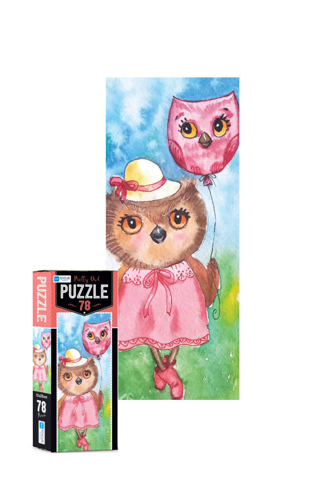 4 ADET 78 Parça Puzzle- Pretty Owl ve Cute Owl ve Little Owl ve Sweet Owl