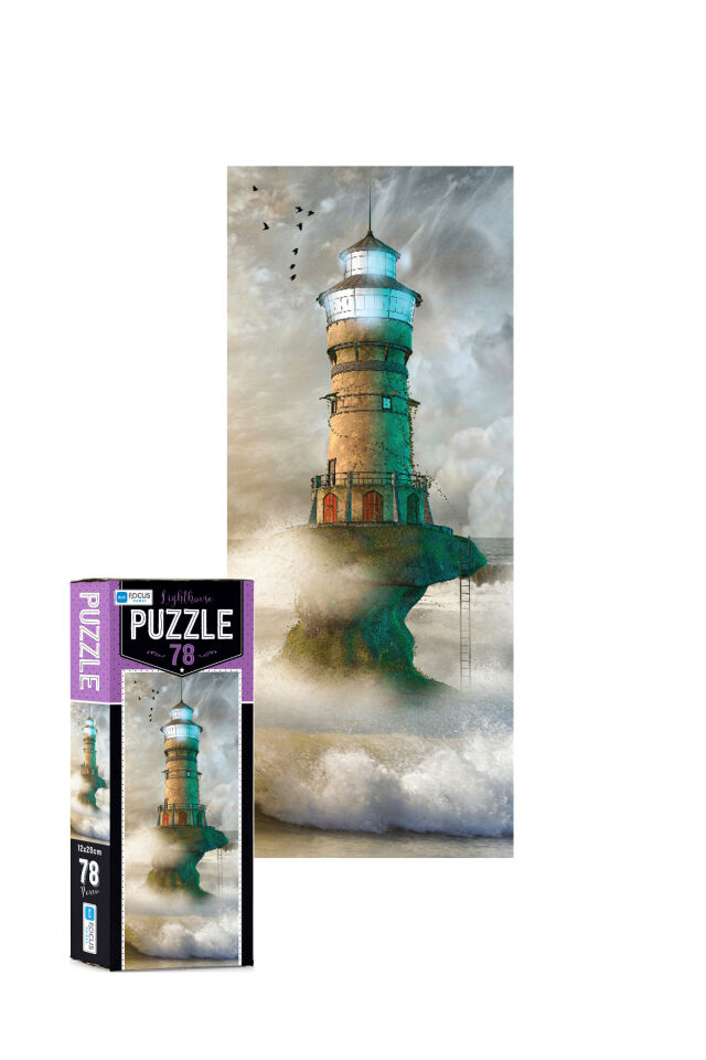 4 ADET 78 Parça Puzzle-Young Man ve Skeleton Love ve Lighthouse ve Flamingo