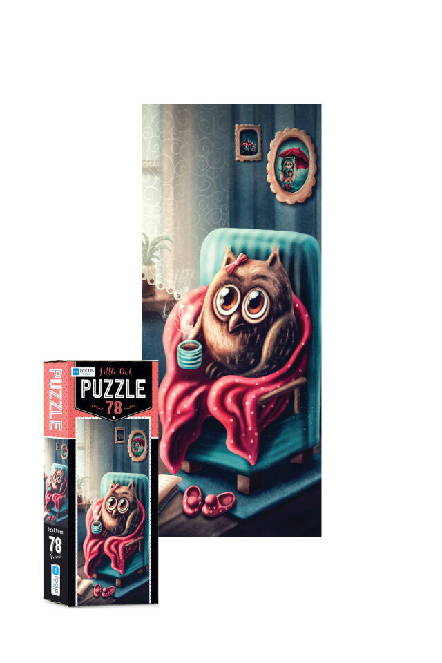4 ADET 78 Parça Puzzle- Flamingo ve Flying Balloons ve Pretty Owl ve Little Owl