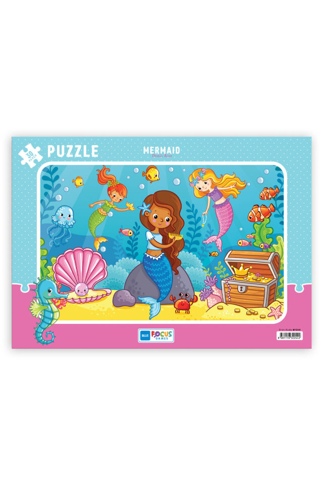 3 ADET 30 PARÇA ÇOCUK PUZZLE TAŞITLAR VE DENİZ KIZI VE GEZEGENLER