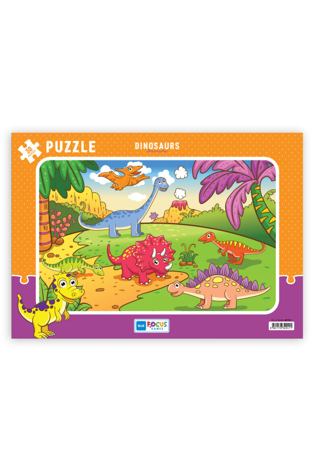 2 ADET 30 PARÇA ÇOCUK PUZZLE SEVİMLİ PRENSES VE DİNOZORLAR