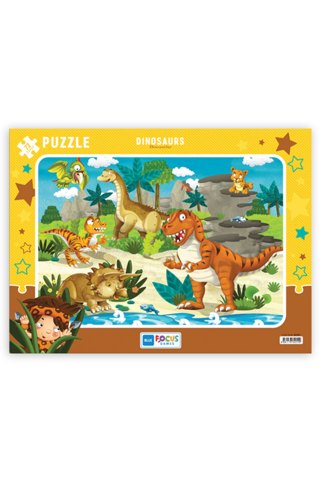 3 ADET 72 PARÇA ÇOCUK PUZZLE KORSAN VE DİNOZORLAR VE PRINCESS PAMUK PRENSES