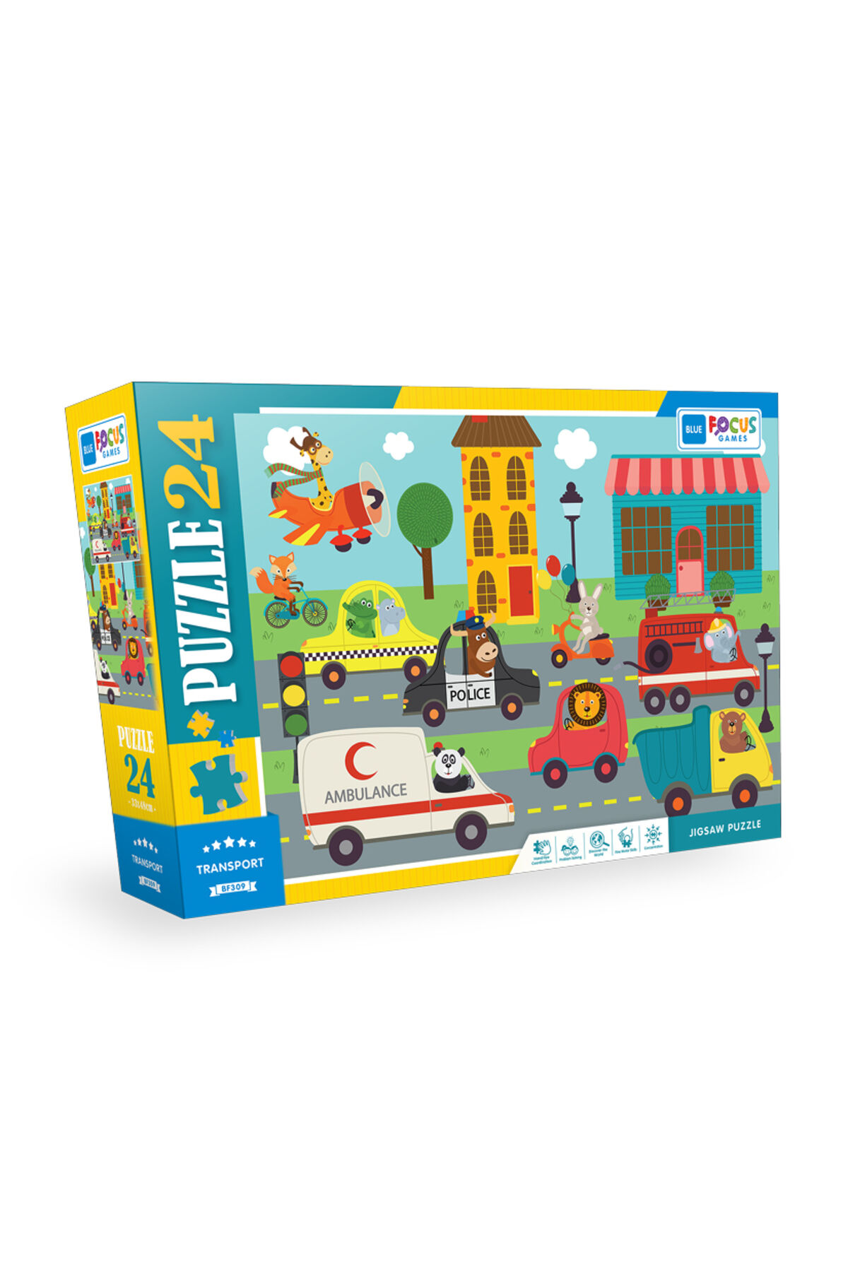24 Parça Puzzle Transport (Taşıtlar)