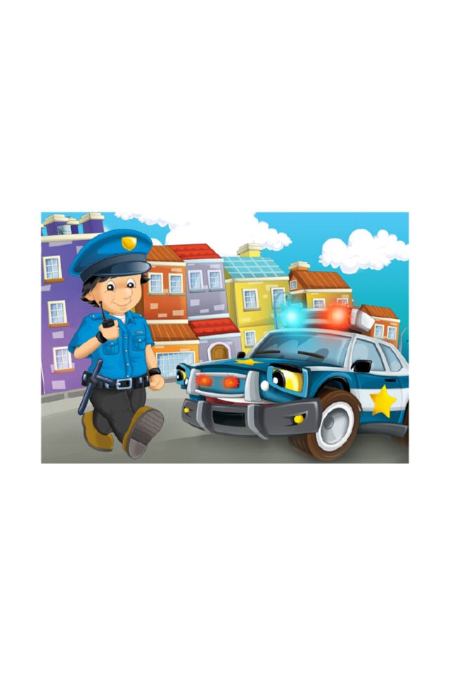 24 Parça Puzzle - Polis (Police)