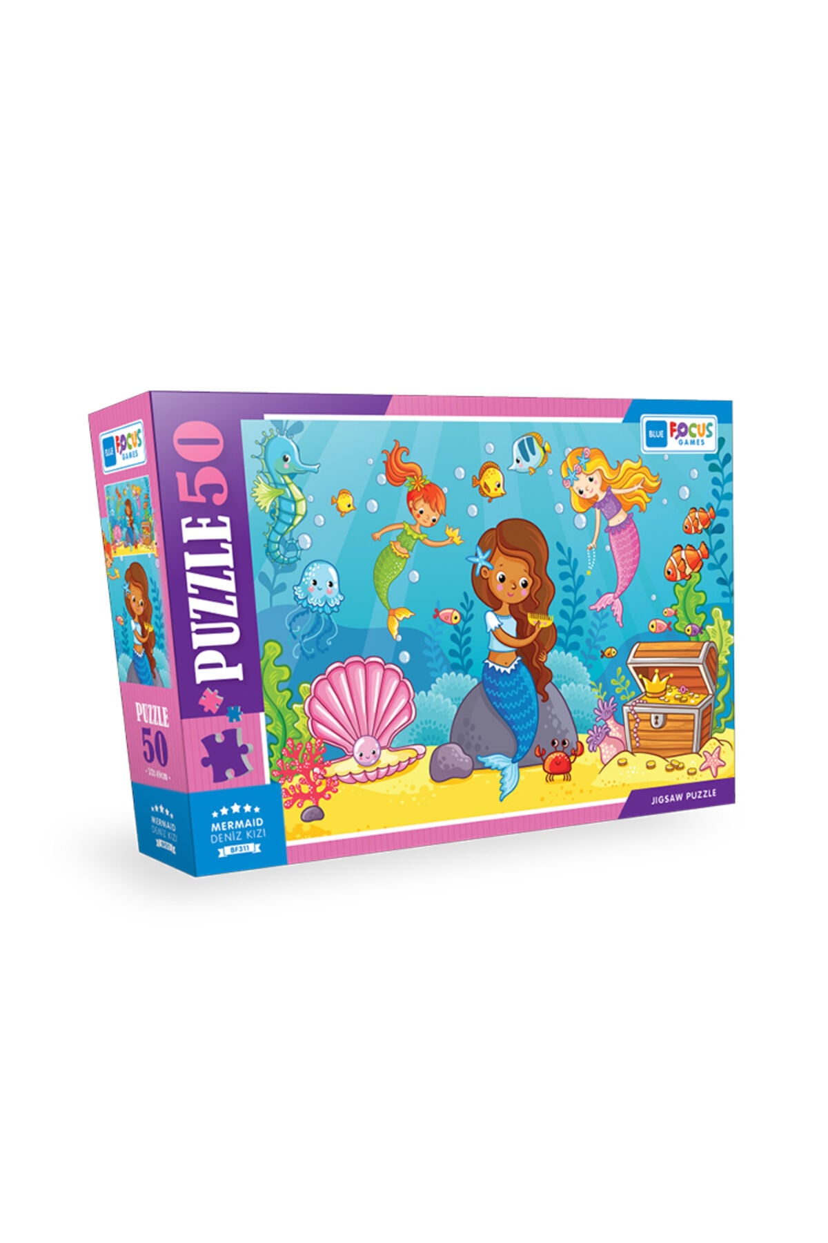 50 Parça Puzzle - Deniz Kızı (Mermaid)