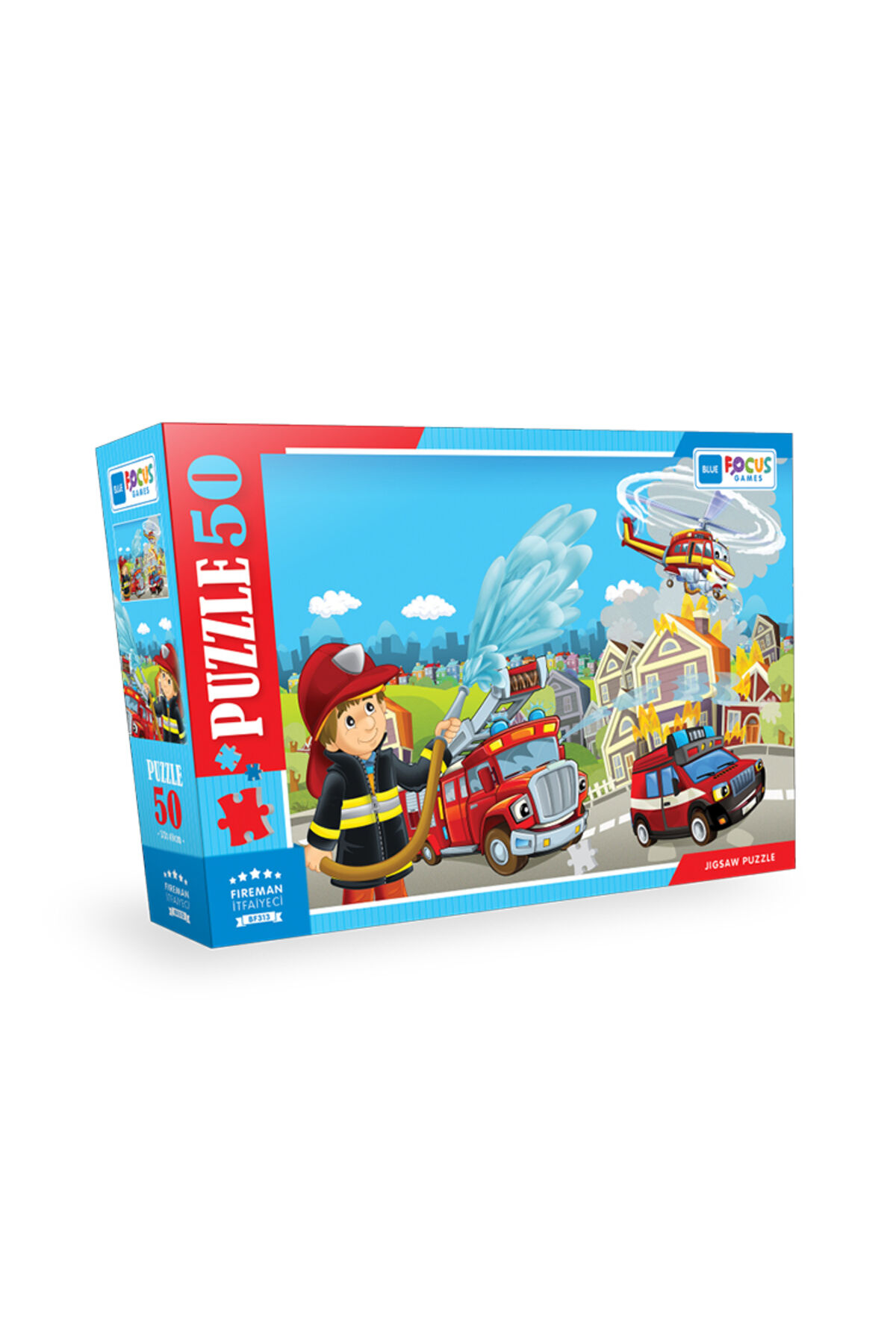 50 Parça Puzzle - İtfaiyeci (Fıreman)