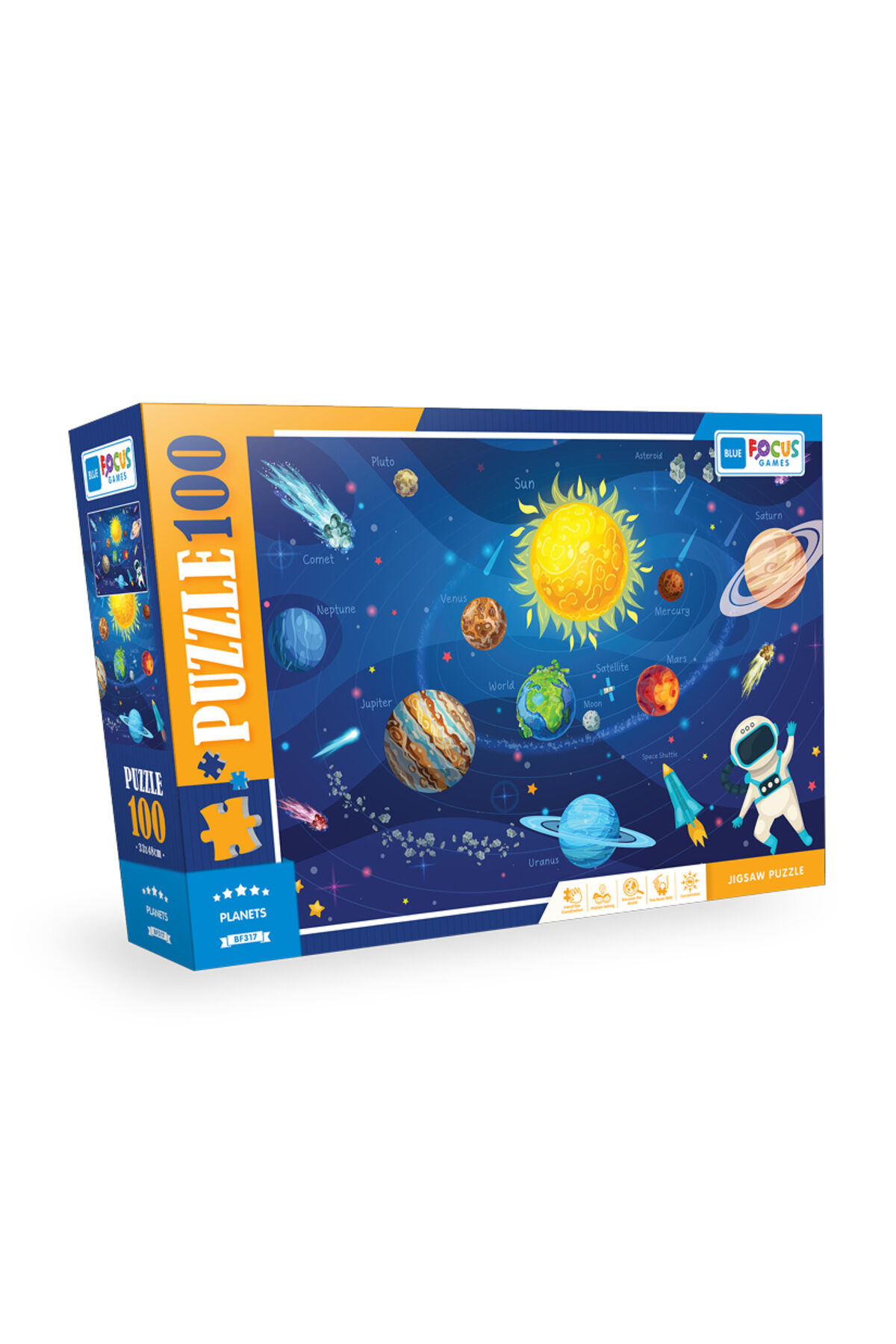 100 Parça Puzzle Planets (Gezegenler)