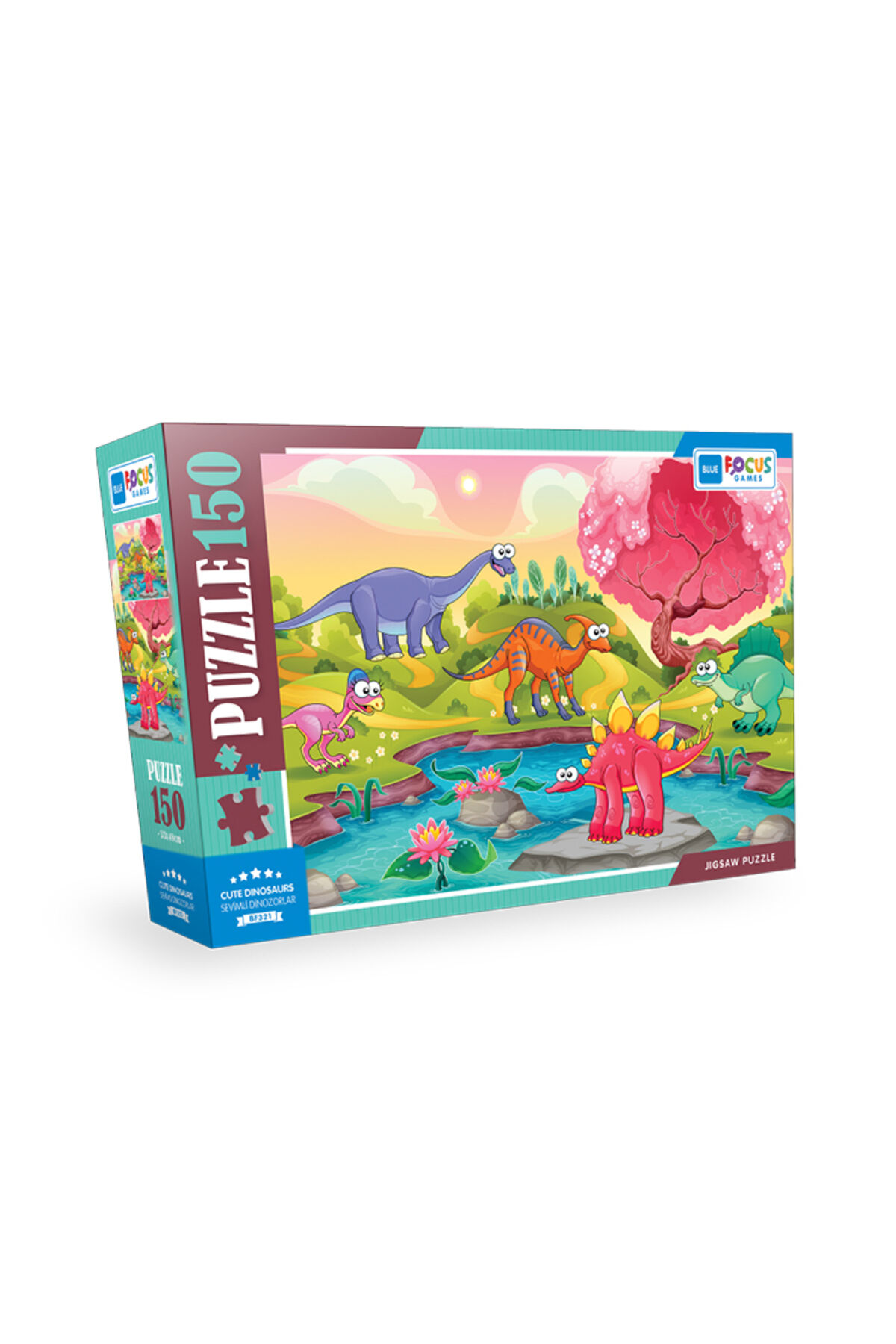 150 Parça Puzzle - Sevimli Dinozorlar (Cute Dinosaurs)