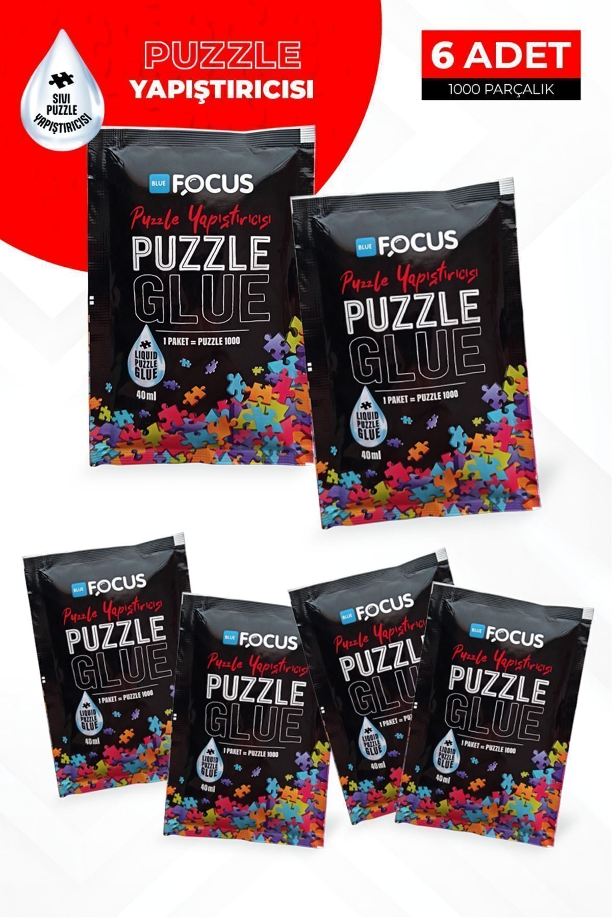 6 Adet Puzzle Yapıştırıcısı - Puzzle'larınızı Kalıcı Hale Getirin!