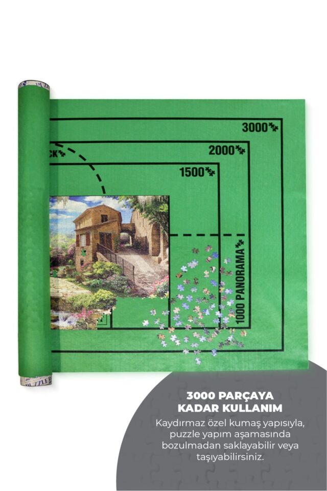 Puzzle Halısı (3000'LİK) Ve Puzzle Yapıştırıcısı (1000'LİK) - 2 Ürün