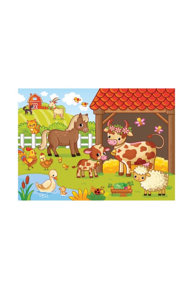 24 Parça Yer Puzzle - Farm Anımals (çiftlik Hayvanları)