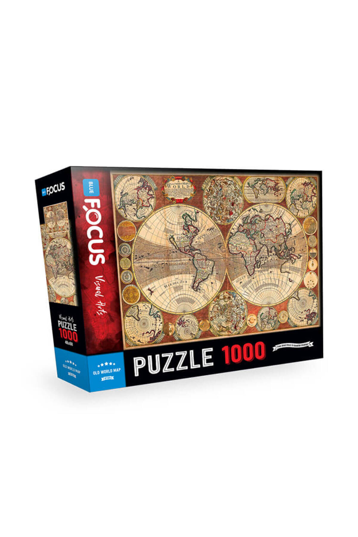 1000 Parça Puzzle Old World Map (ESKİ DÜNYA HARİTASI)
