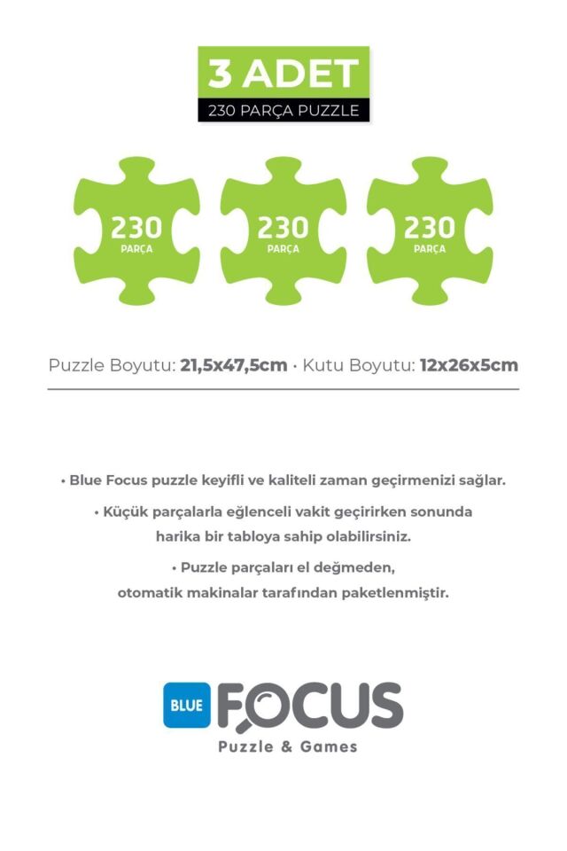 3 ADET 230 PARÇA PUZZLE - LOVE AND SUFFERING ve ÇIĞLIK VE HALI TÜCCARI