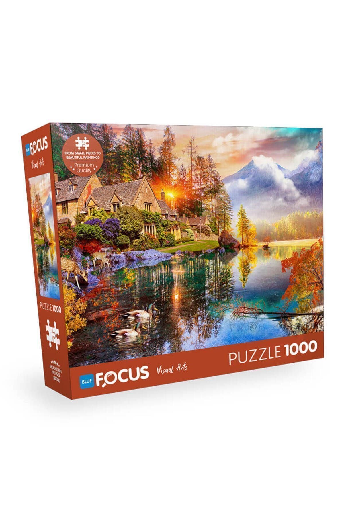 1000 Parça Puzzle - Mountain Houses (DAĞ EVLERİ)