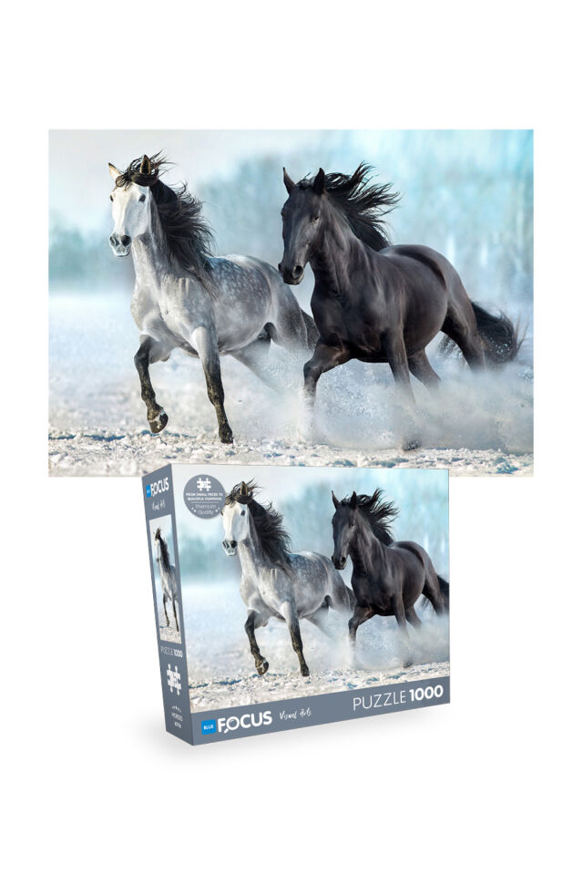 2 Adet 1000 Parça Puzzle - Atlar ve Kapadokya