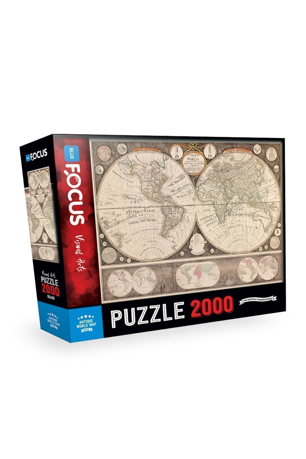 2000 Parça Puzzle - Antıque World Map (ANTİK DÜNYA HARİTASI)