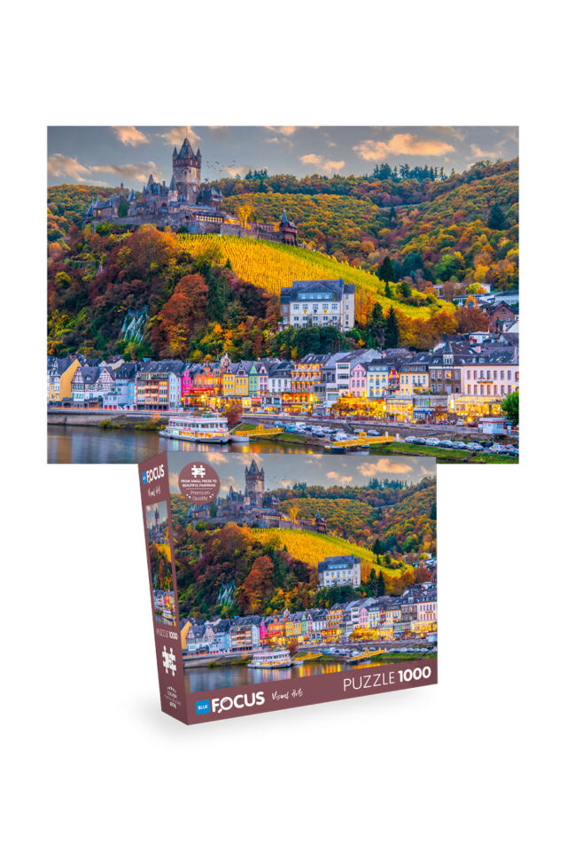 2 Adet 1000 Parça Puzzle - Rastoke ve Cochem