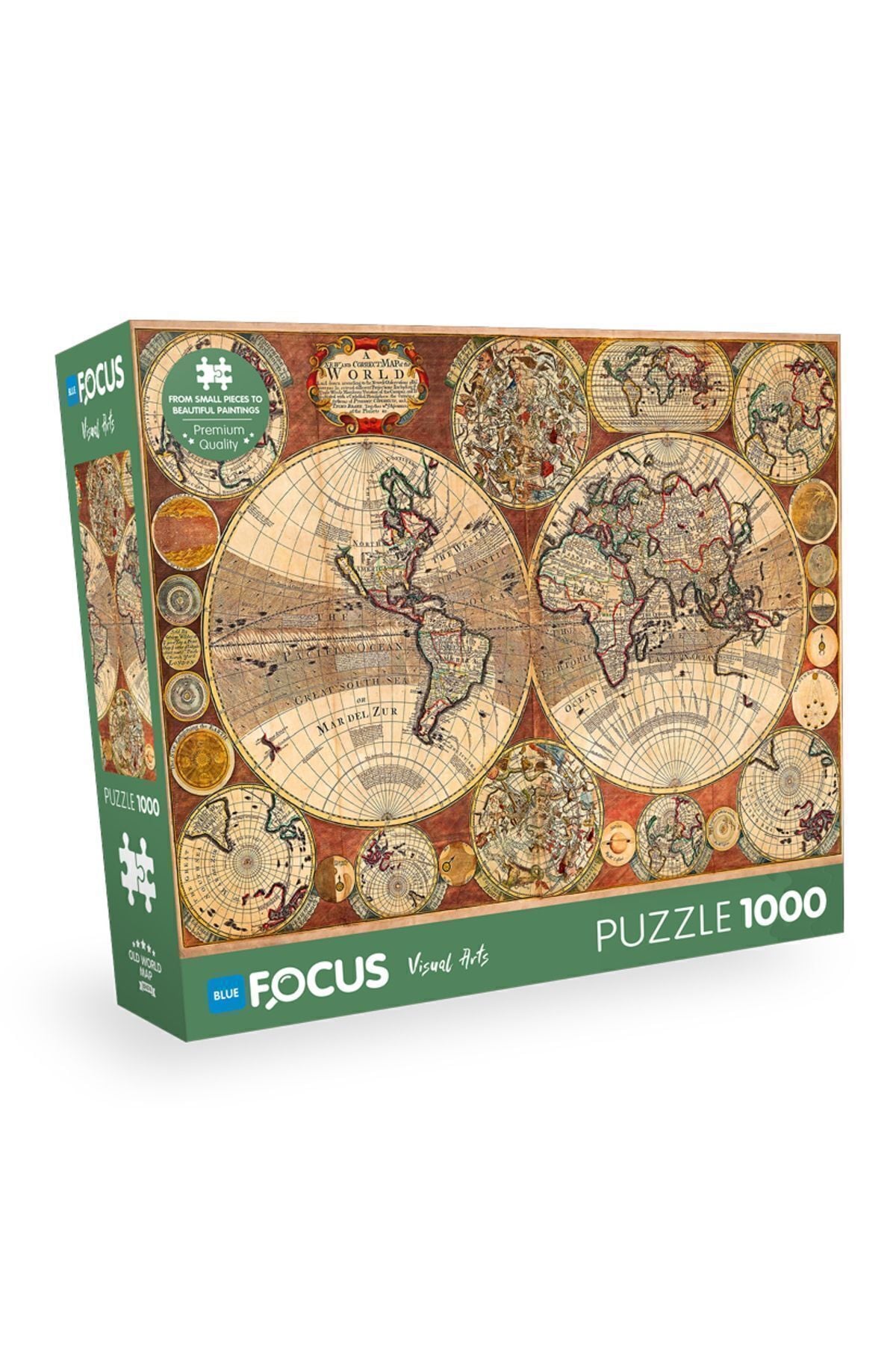 1000 Parça - Old World Map (ESKİ DÜNYA HARİTASI)