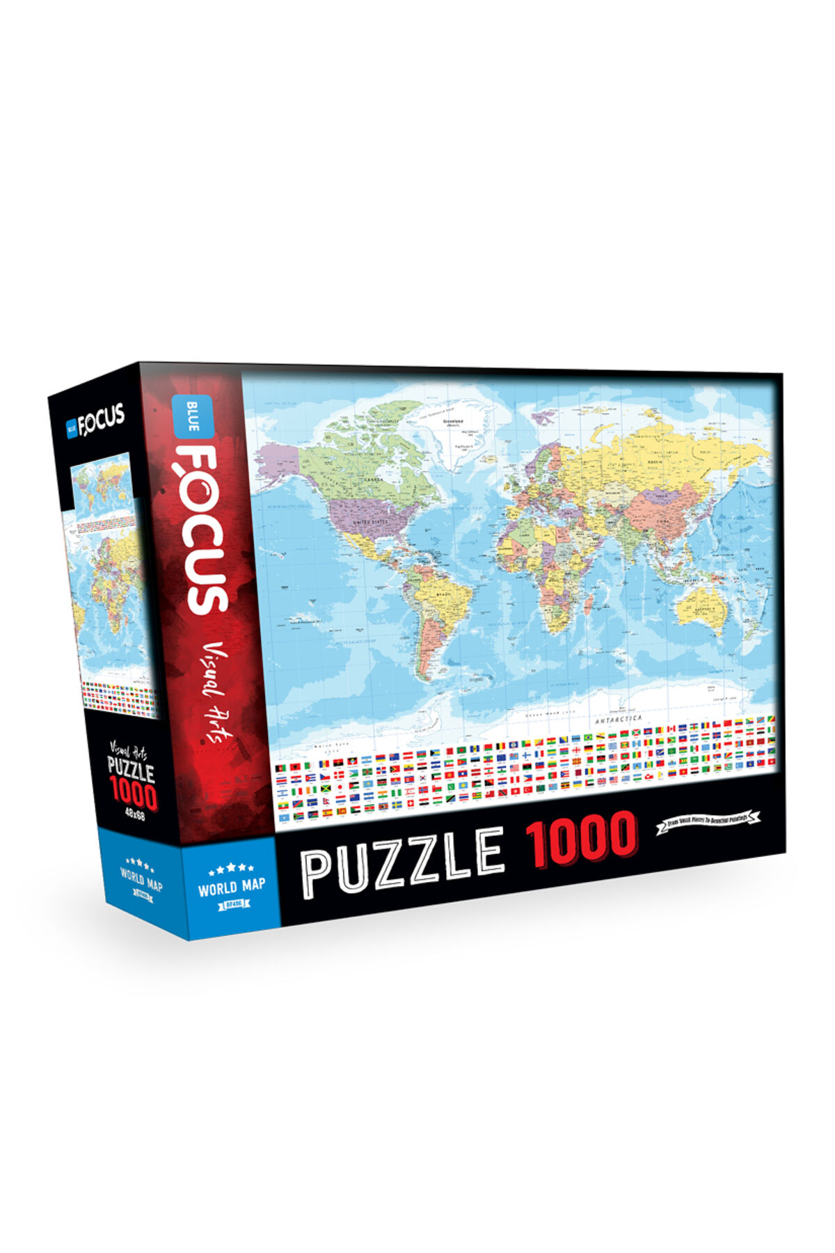 1000 Parça Puzzle - World Map  (Dünya Haritası)