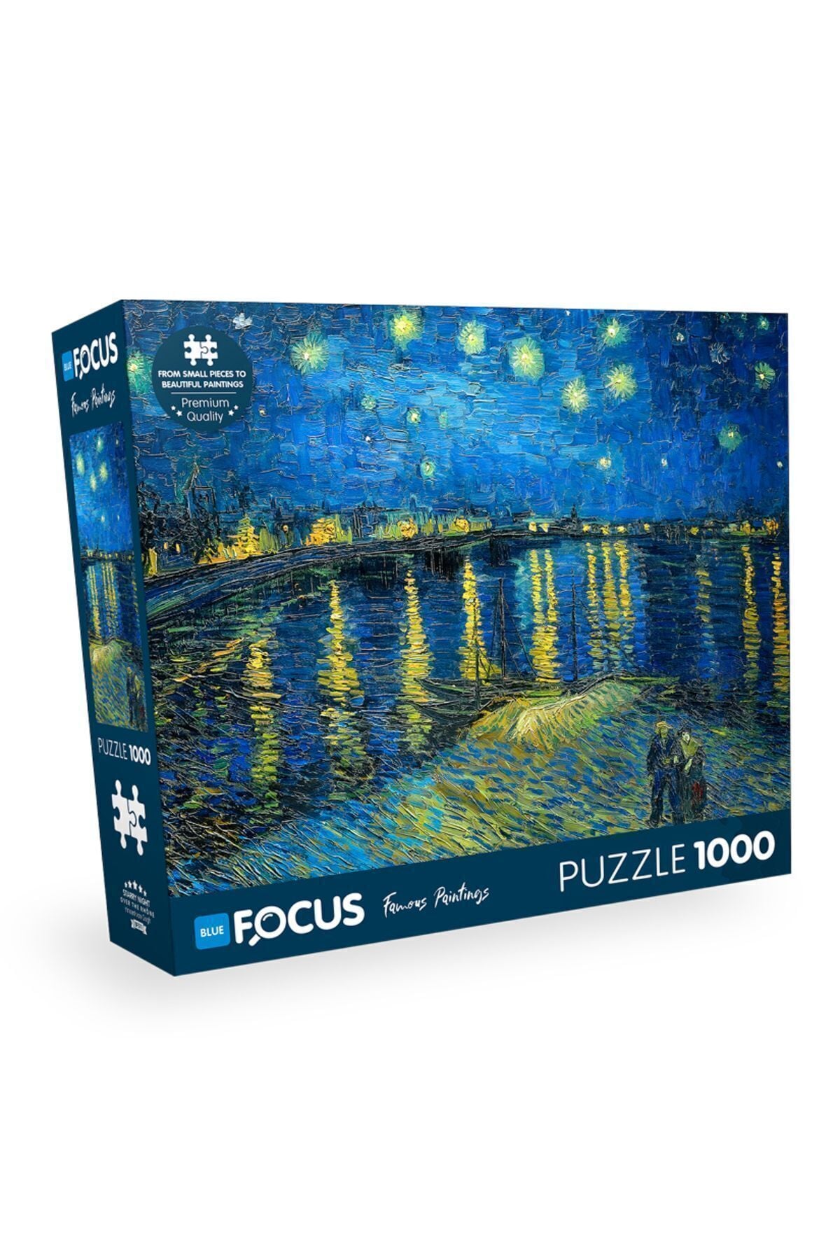 1000 Parça Puzzle - Ren Nehri’nde Yıldızlı Bir Gece (STARRY NİGHT OVER THE RHONE) - Vincent Van Gogh