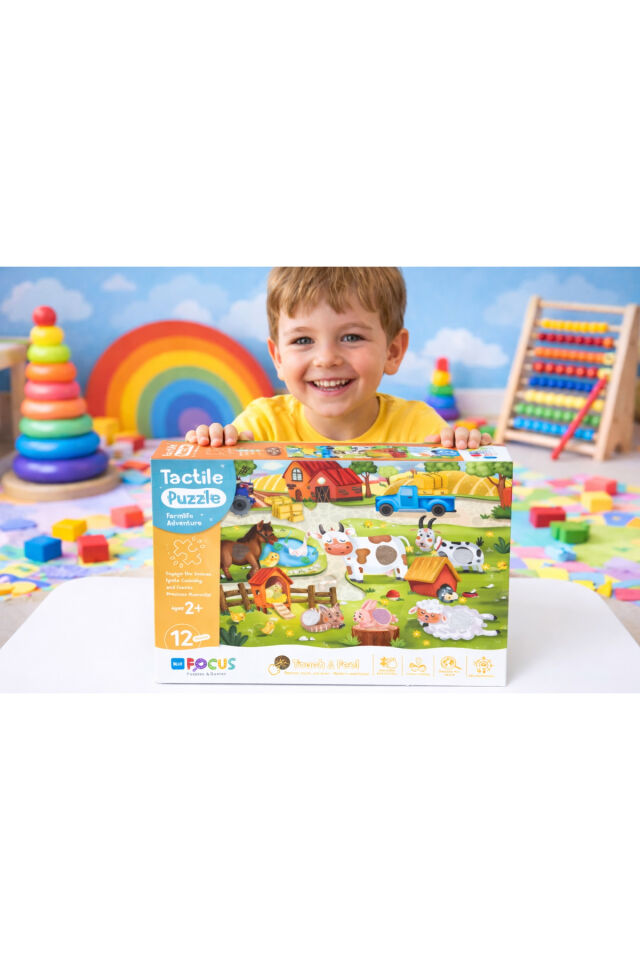 DOKUN & HİSSET 12 PARÇA PUZZLE - ÇİFTLİK MACERASI