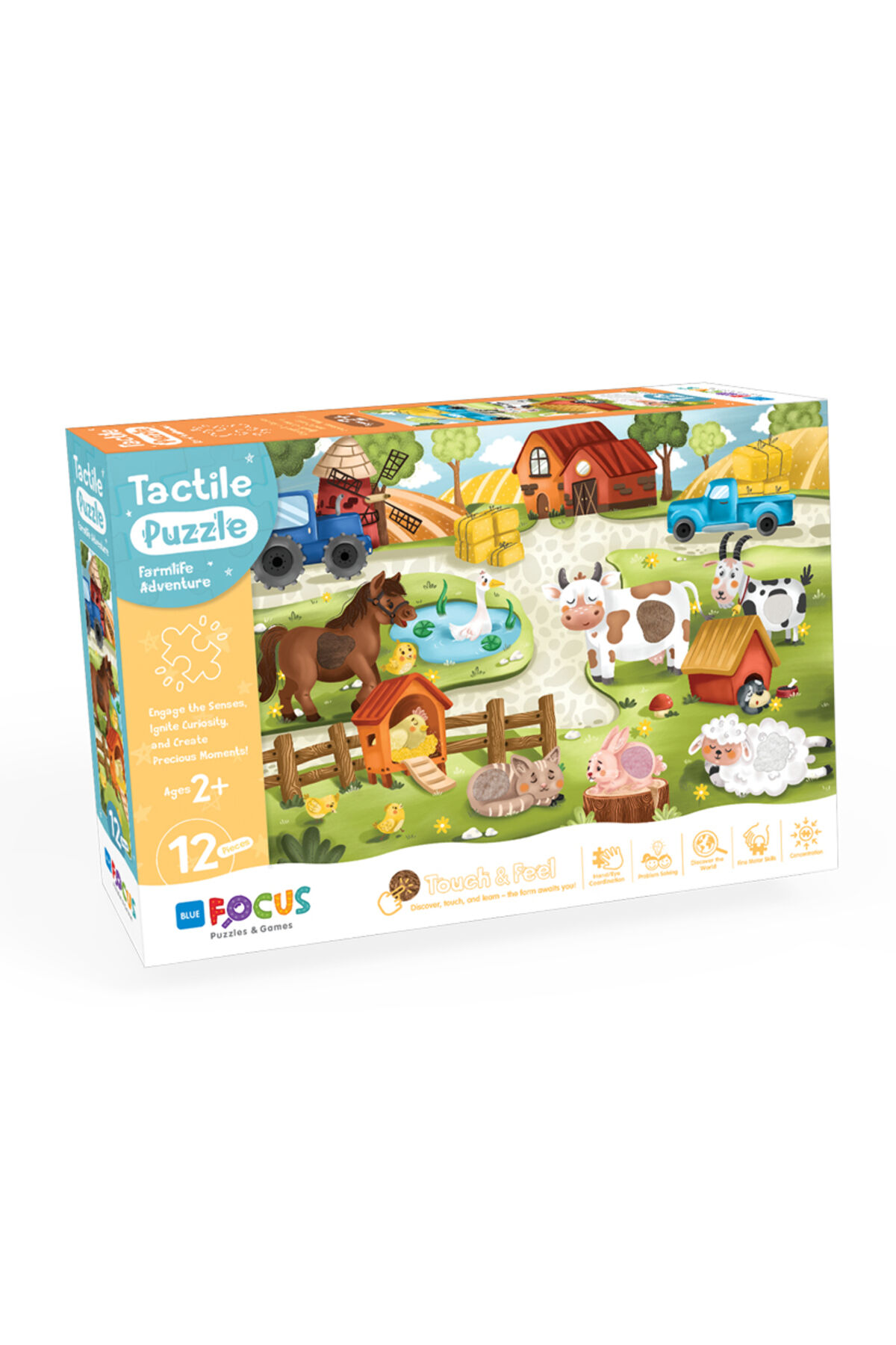 DOKUN & HİSSET 12 PARÇA PUZZLE - ÇİFTLİK MACERASI