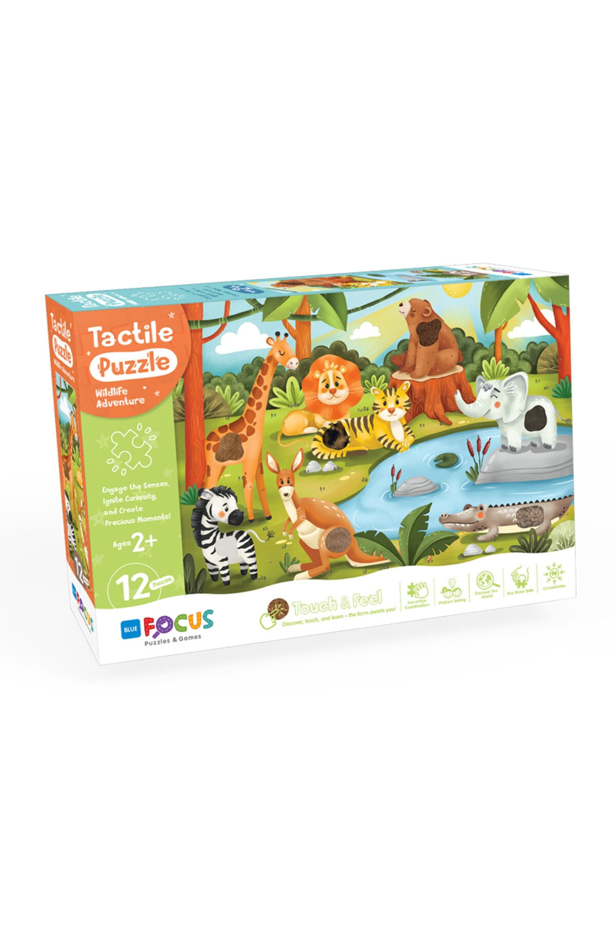 DOKUN & HİSSET 12 PARÇA PUZZLE - ORMAN MACERASI