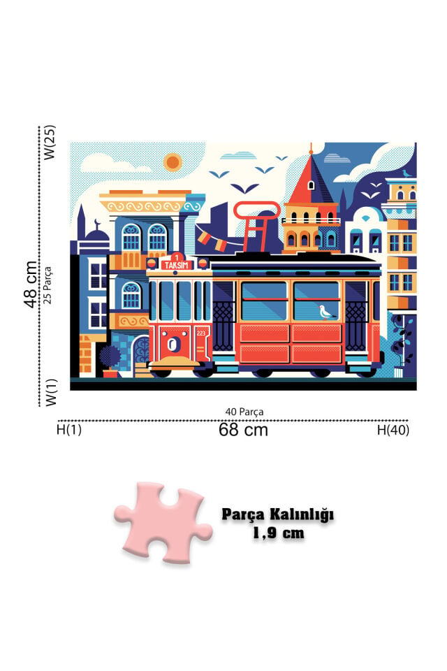 3 ADET 1000 PARÇA PUZZLE - SAHİL EVİ VE ESKİ SOKAK VE ISTANBUL