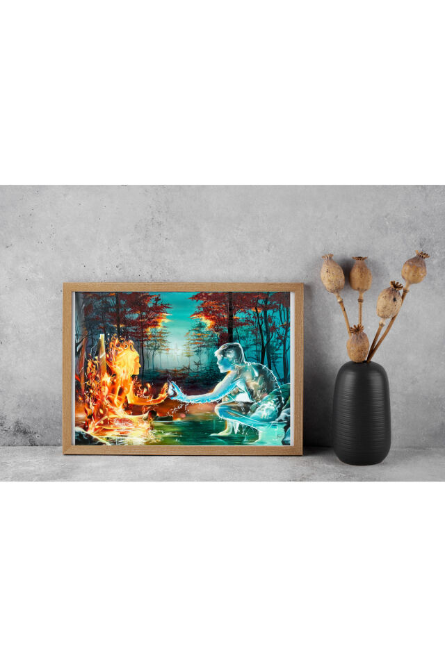 2 ADET 1000 PARÇA PUZZLE- ATEŞ VE SU VE SONBAHAR KAFE YOLCULUĞU