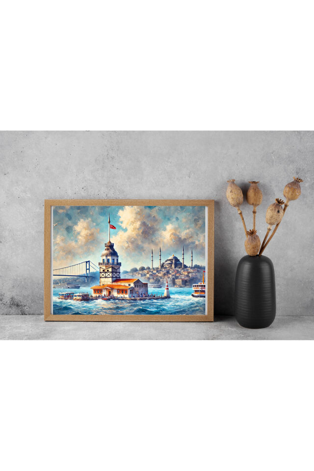 2 ADET 1000 PARÇA PUZZLE- KIZ KULESİ VE ESKİ İSTANBUL SOKAĞI