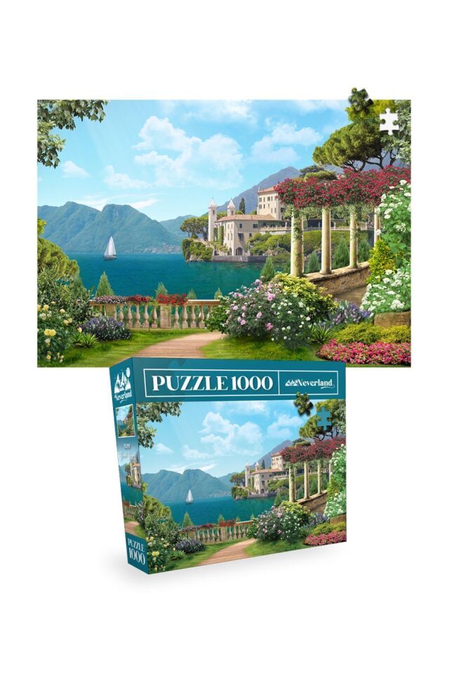 2 ADET 1000 PARÇA PUZZLE - YILDIZLI GECE ve SAHİL EVİ