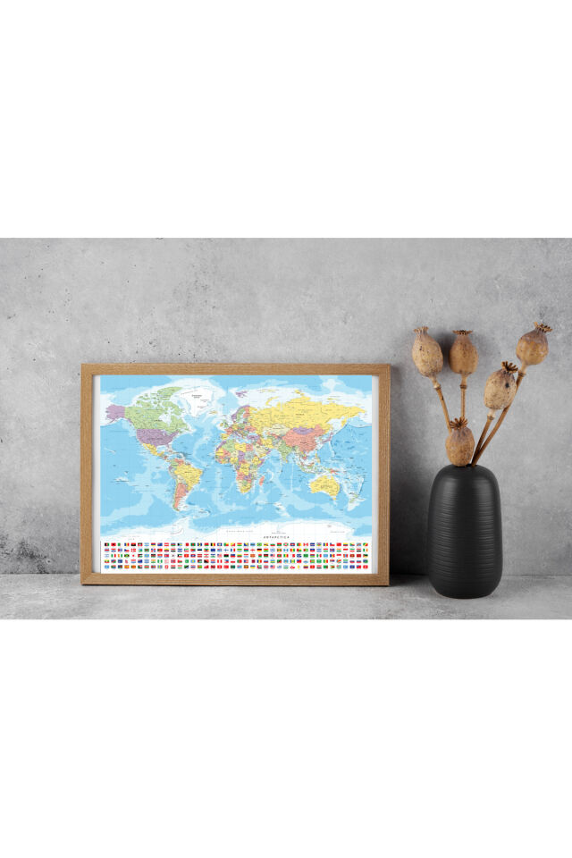 4 ADET 1000 PARÇA PUZZLE -ŞEMSİYELER VE ÖZGÜR AT VE COLMAR VE DÜNYA HARİTASI-I