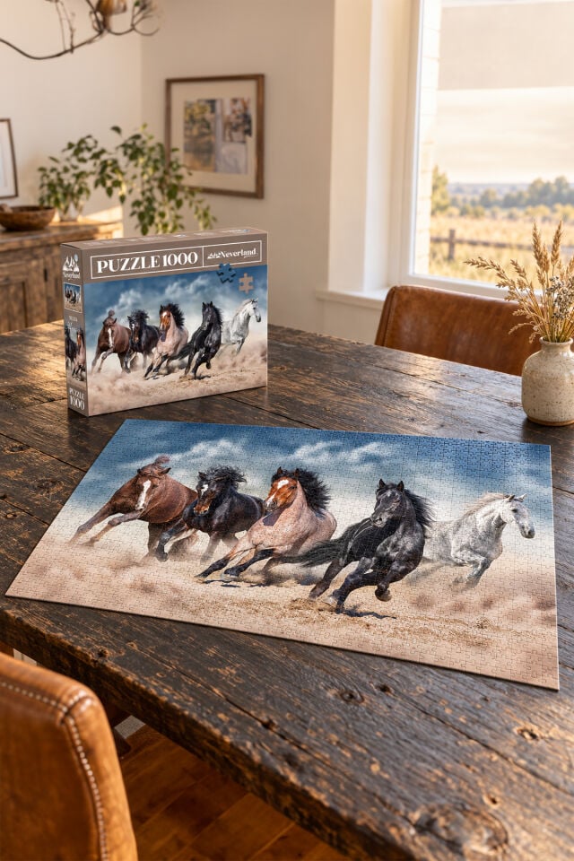 1000 Parça Puzzle - Horses (ATLAR)