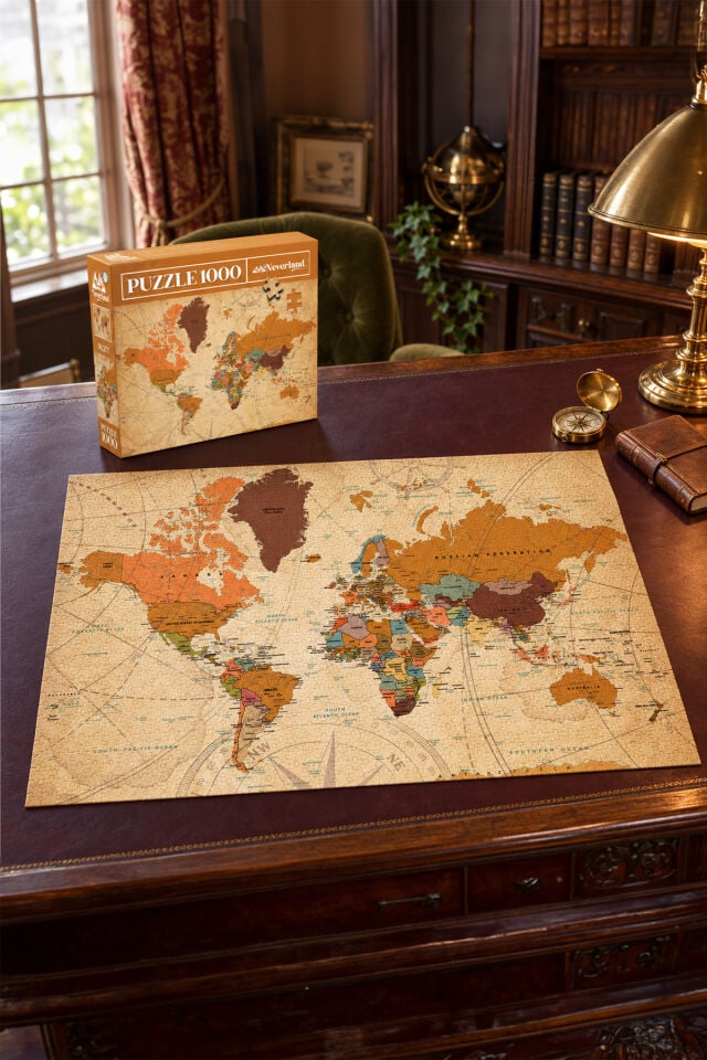 1000 Parça Puzzle - World Map-ıı (DÜNYA HARİTASI-II)