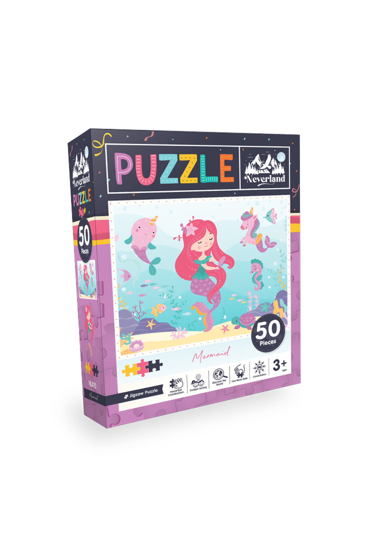 50 Pieces Jigsaw Puzzle - Mermaid (Deniz Kızı)