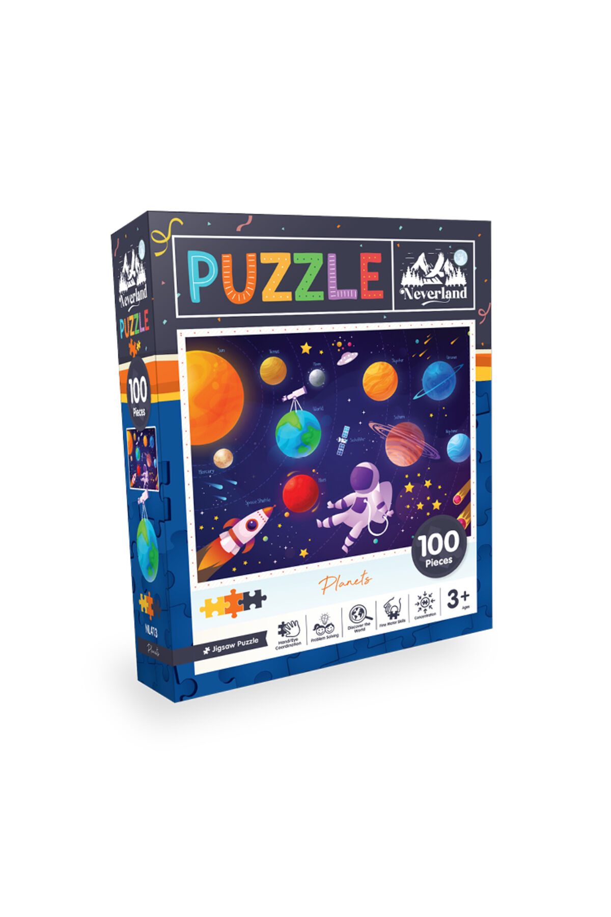 100 Pieces Jigsaw Puzzle - Planets (Gezegenler)