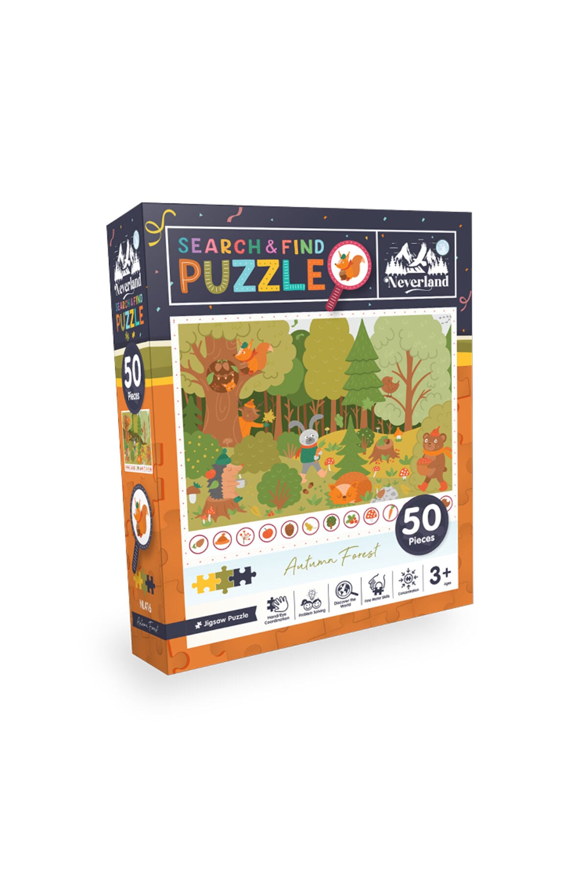 50 Pieces Search and Find Puzzle - Autumn Forest (Sonbahar Ormanı)
