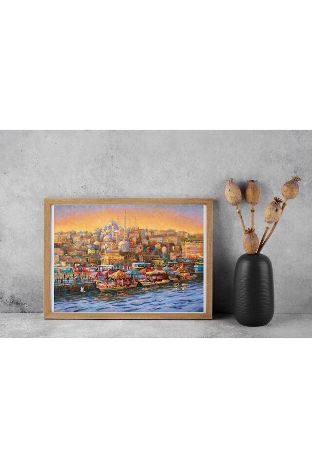 2 Adet 1000 Parça Puzzle - İstanbul Evening ve Santorini
