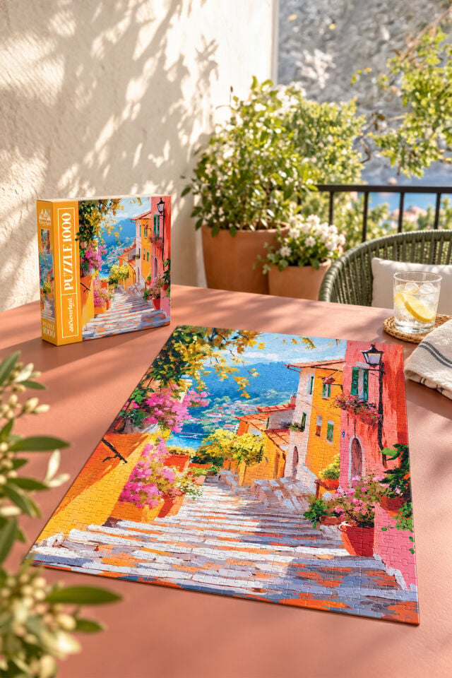 1000 Parça Puzzle - Mediterranean Stairs (AKDENİZ MERDİVENLERİ)