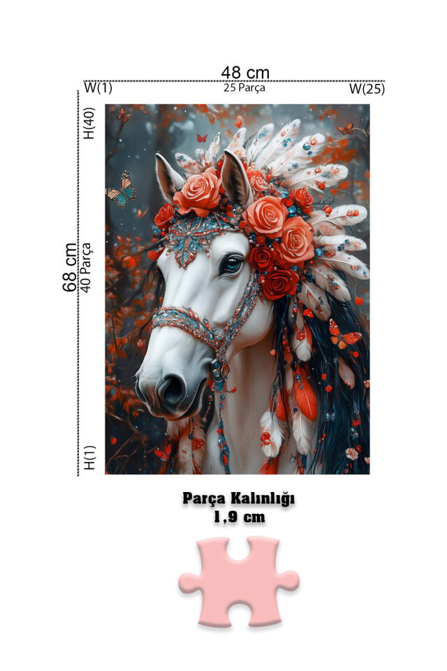 1000 PARÇA PUZZLE ASİL AT VE 230 PARÇA LONDON VE PUZZLE YAPIŞTIRICISI