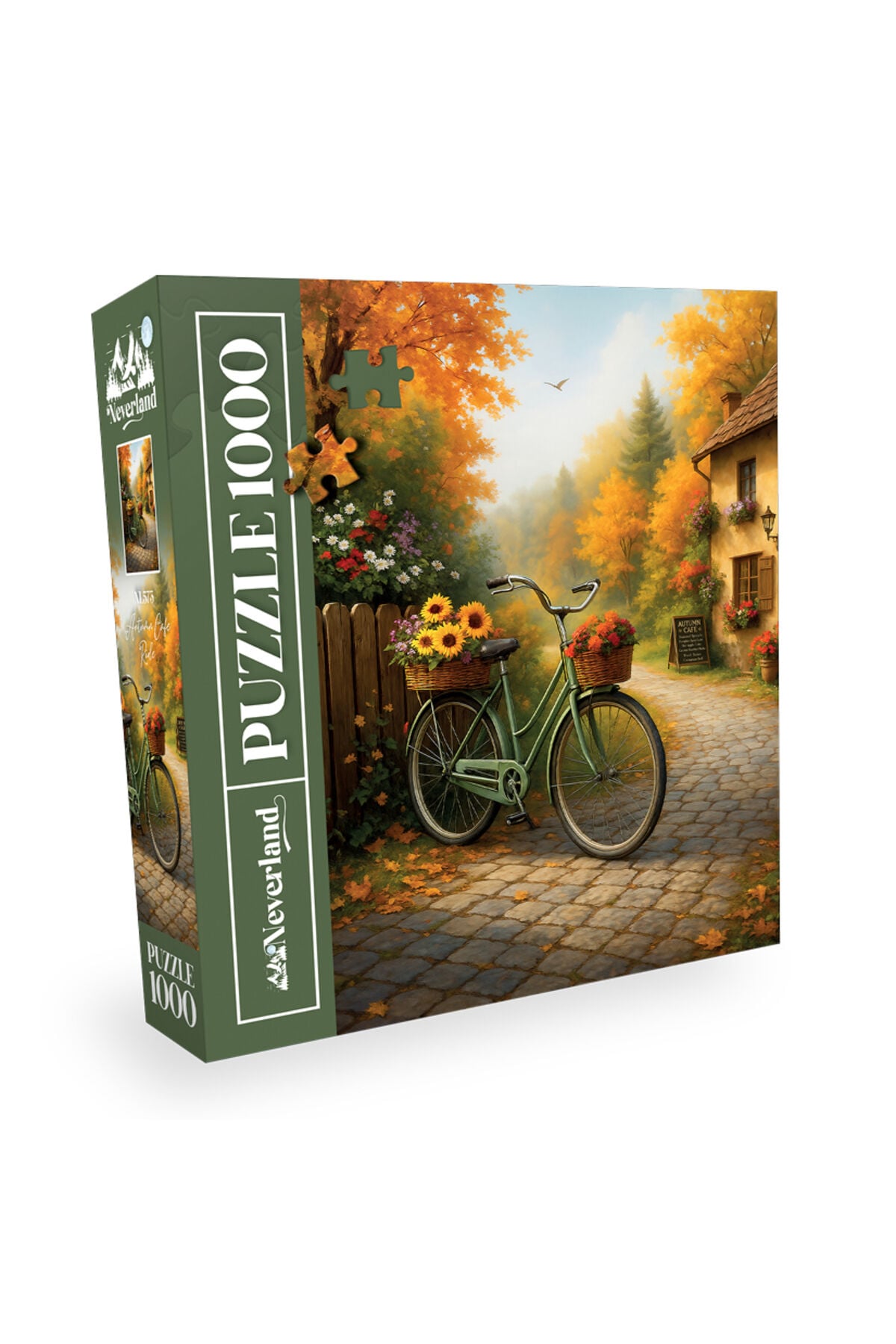 1000 Parça Puzzle - Autumn Cafe Ride (Sonbahar Kafe Yolculuğu)