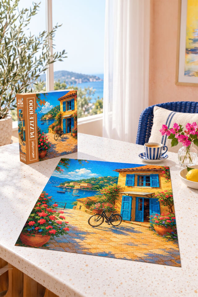 1000 Parça Puzzle - Bicycle By The Sea (Deniz Kıyısında Bisiklet)