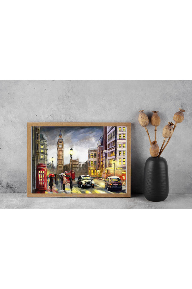 4 ADET 1000 PARÇA PUZZLE -MAVİ KAPILI KAFE VE İNCİ KÜPELİ KIZ VE DENİZ FENERİ GÜNBATIMI VE LONDON