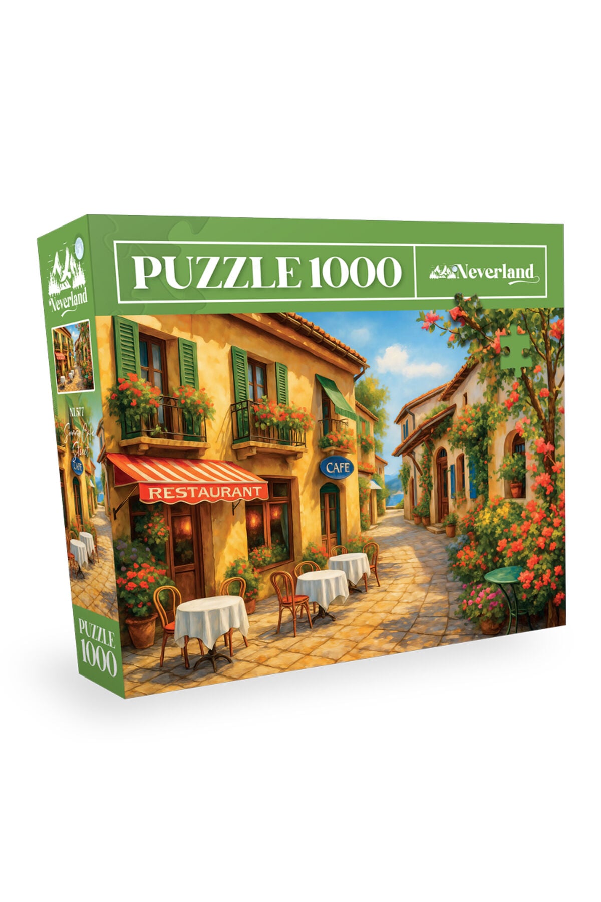 1000 Parça Puzzle- Sunny Cafe Street (Güneşli Kafe Sokağı)