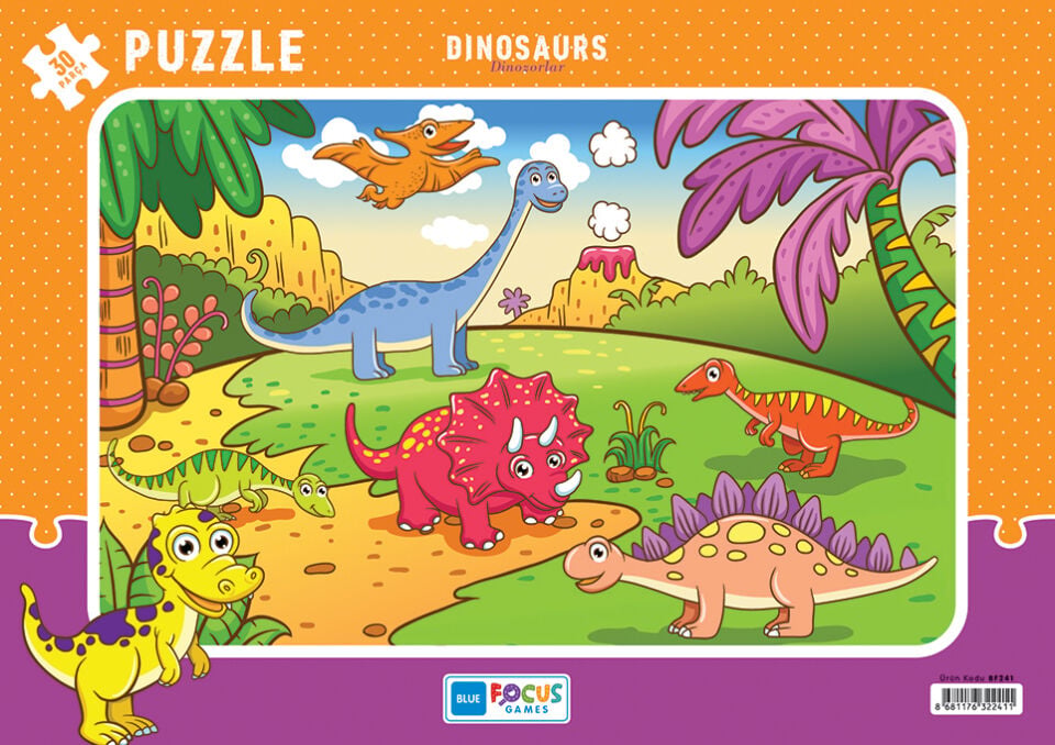 30 PARÇA - DINOSAURS (DİNOZORLAR)