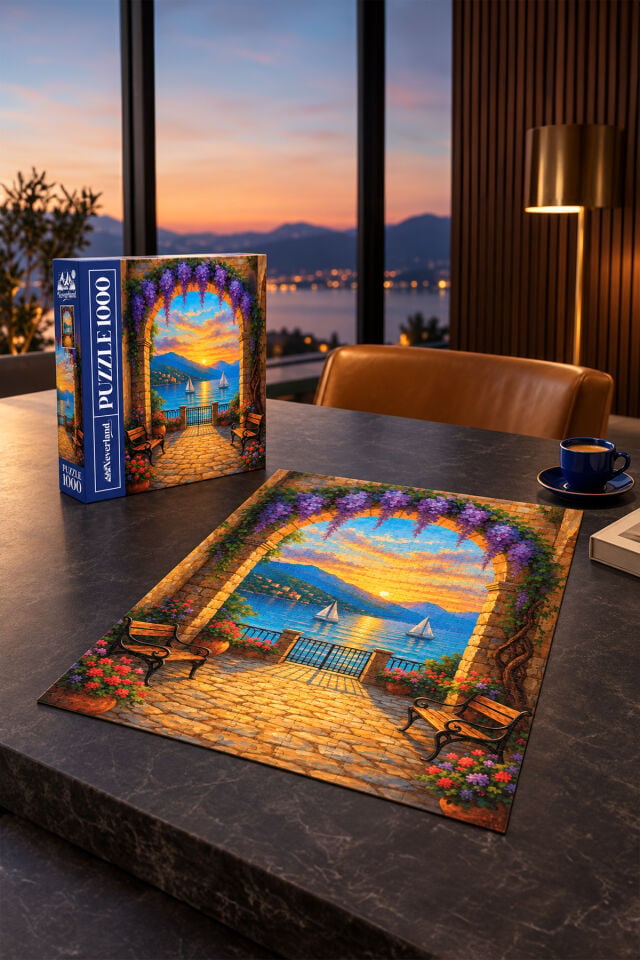 1000 Parça Puzzle - Archway to Sunset (Günbatımına Kemerli Geçit)