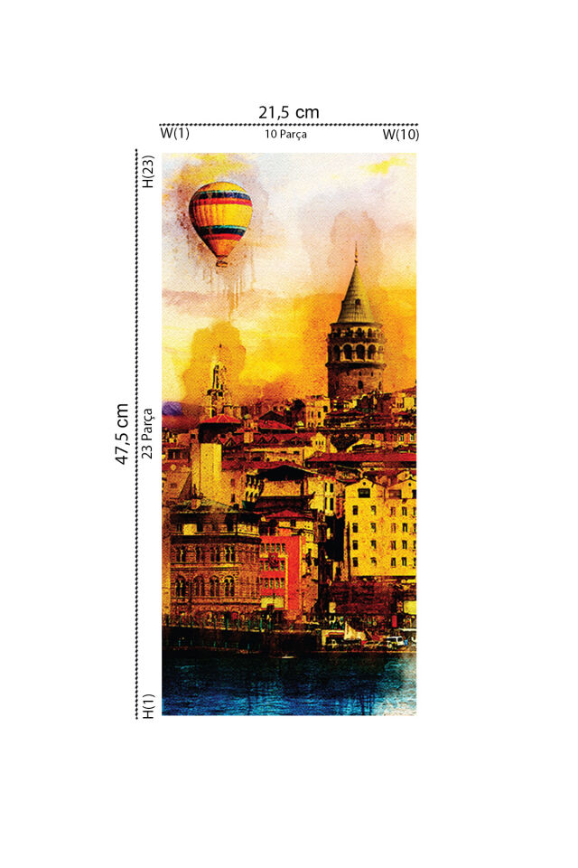 1000 PARÇA PUZZLE ESKİ İSTANBUL SOKAĞI VE 230 PARÇA GALATA KULESİ VE PUZZLE YAPIŞTIRICISI