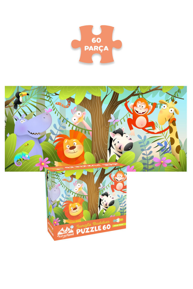 6 FARKLI 60 PARÇA ÇOCUK PUZZLE
