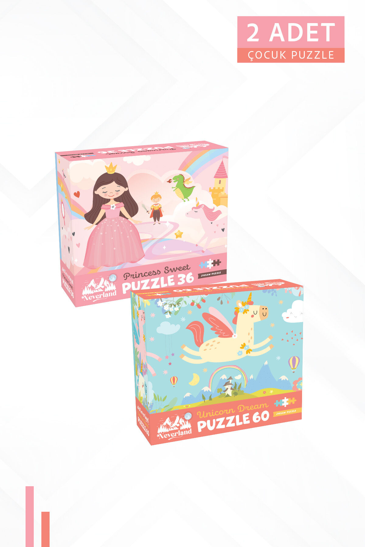 2 ADET 60 PARÇA - UNICORN DREAM (UNICORN RÜYASI) VE 36 PARÇA - PRINCESS SWEET (TATLI PRENSES)